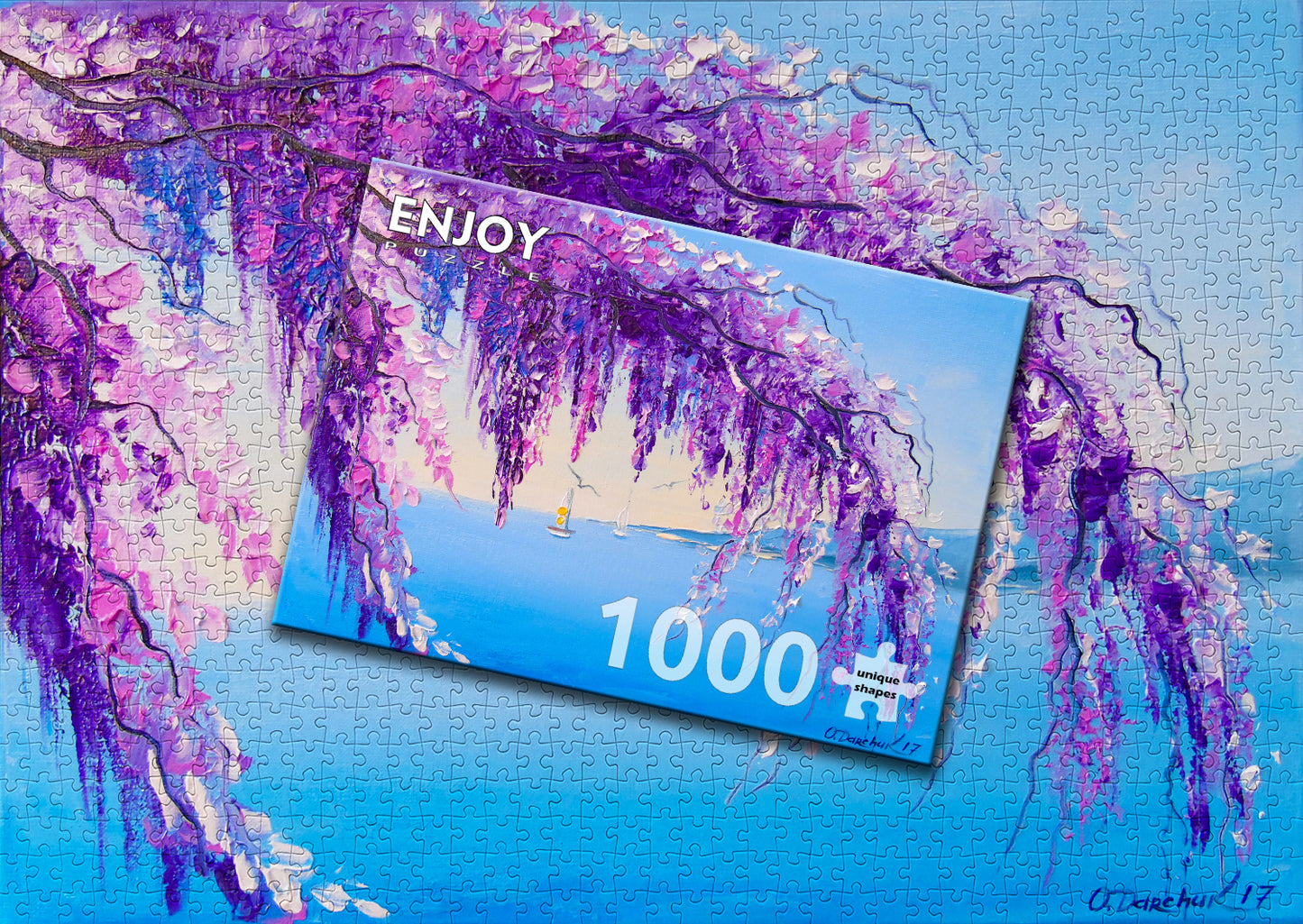 1000 Pieces Jigsaw Puzzle - Wisteria by the Sea (1753)