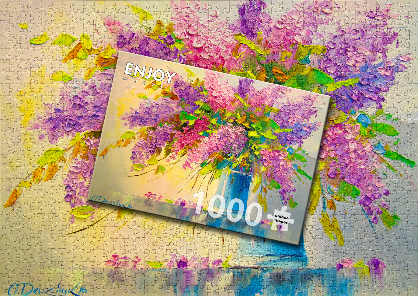 1000 Pieces Jigsaw Puzzle - A Bouquet of Lilacs (1759)