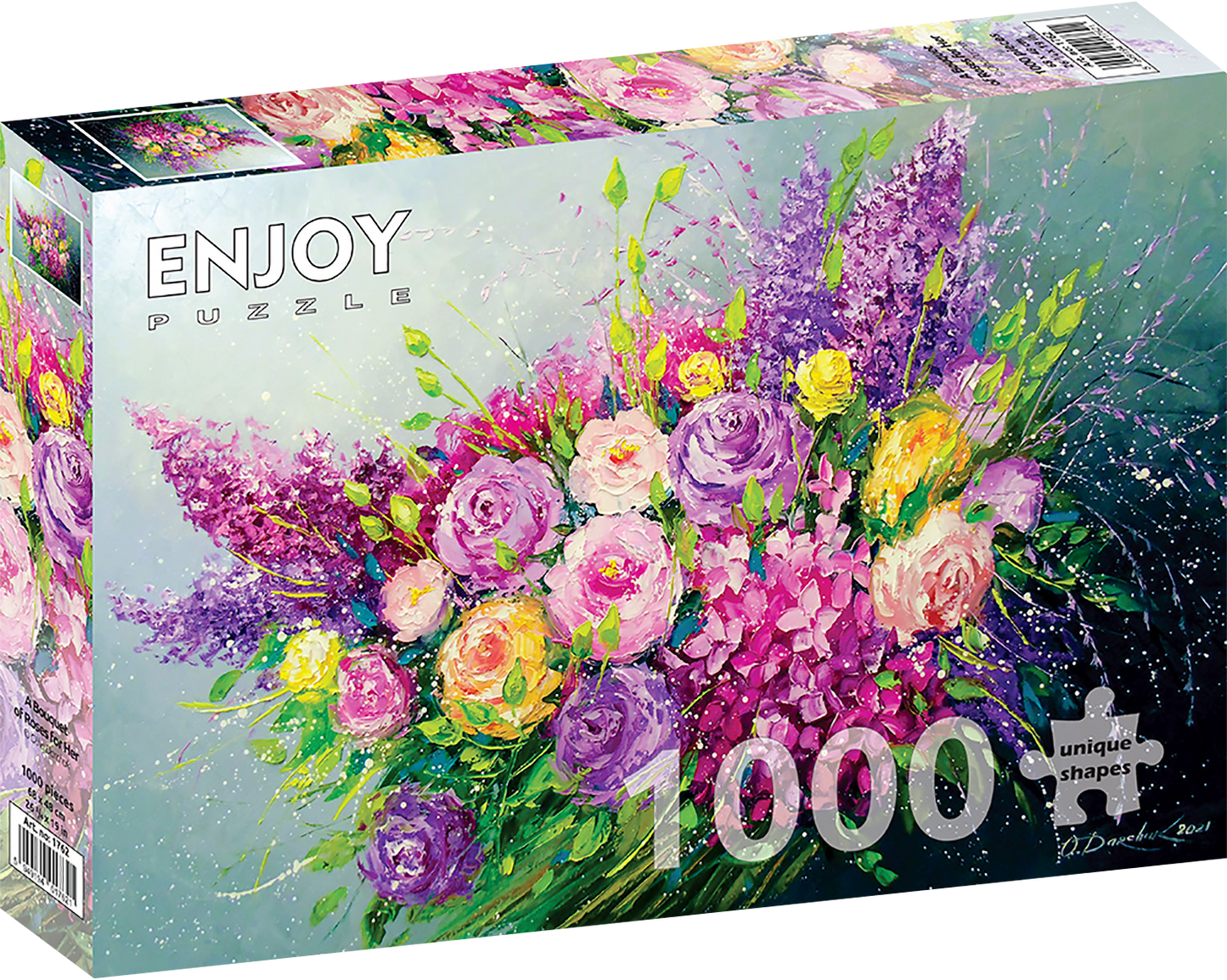 1000 Pieces Jigsaw Puzzle - A Bouquet of Roses for Her (1762)