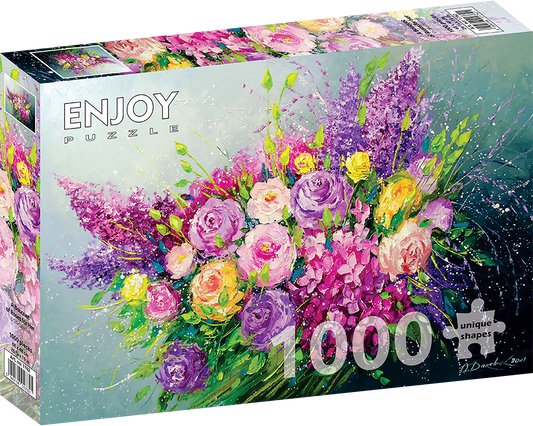 1000 Pieces Jigsaw Puzzle - A Bouquet of Roses for Her (1762)
