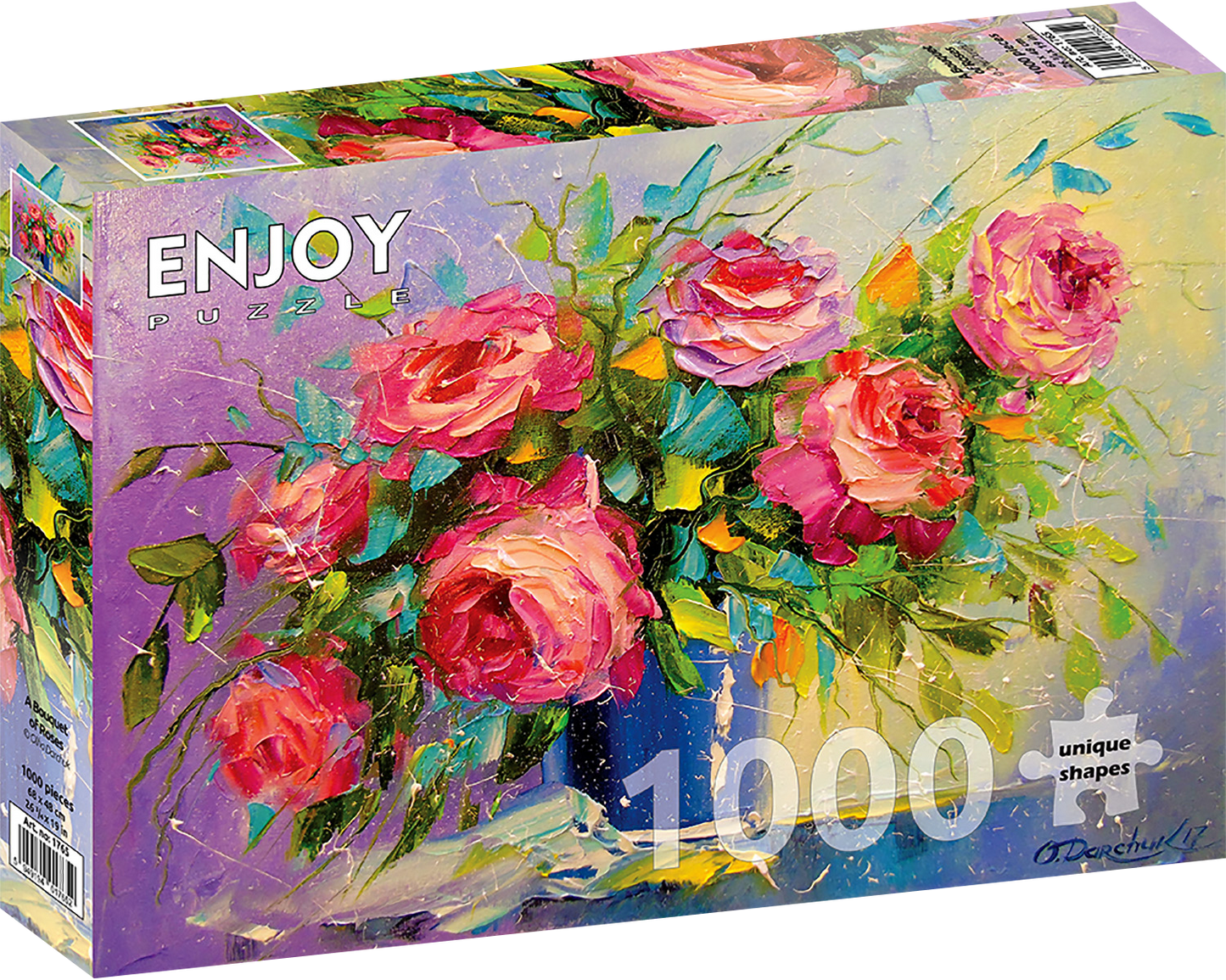 1000 Pieces Jigsaw Puzzle - A Bouquet of Roses (1765)