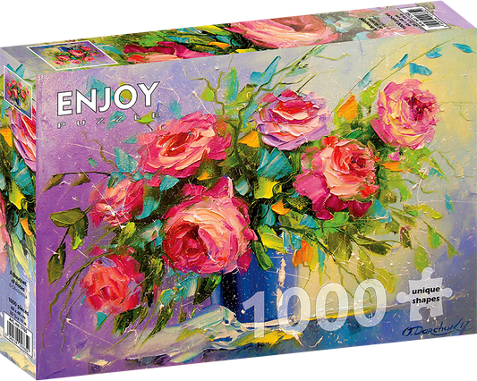 1000 Pieces Jigsaw Puzzle - A Bouquet of Roses (1765)