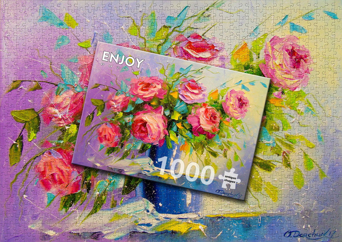 1000 Pieces Jigsaw Puzzle - A Bouquet of Roses (1765)