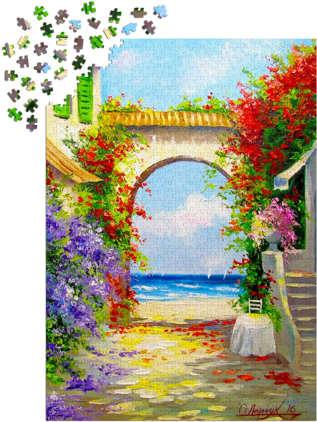 1000 Pieces Jigsaw Puzzle - At the Sea Shore (1769)