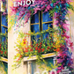 1000 Pieces Jigsaw Puzzle - Blooming Balcony (1772)
