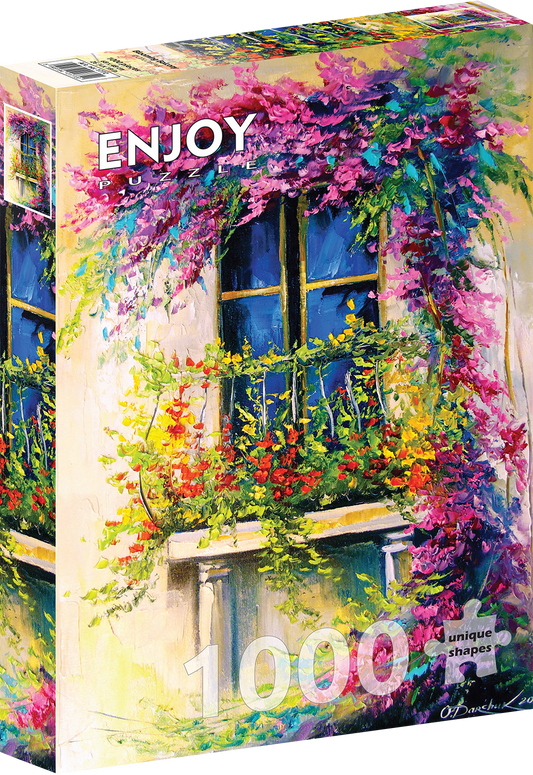 1000 Pieces Jigsaw Puzzle - Blooming Balcony (1772)