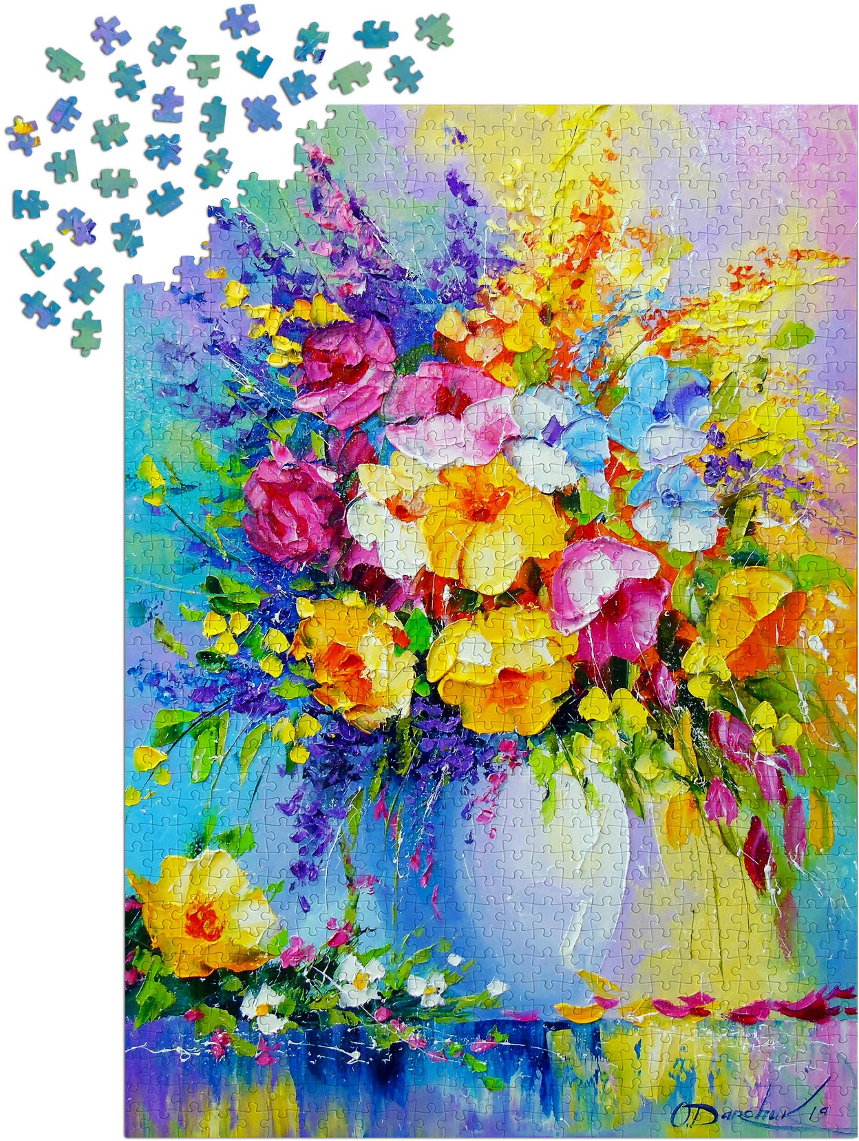 1000 Pieces Jigsaw Puzzle - Bouquet of Summer Flowers (1778)