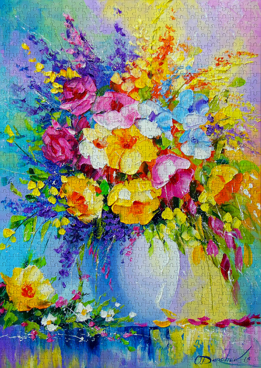 1000 Pieces Jigsaw Puzzle - Bouquet of Summer Flowers (1778)