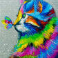 1000 Pieces Jigsaw Puzzle - Bright Cat and Butterfly (1781)