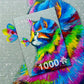 1000 Pieces Jigsaw Puzzle - Bright Cat and Butterfly (1781)