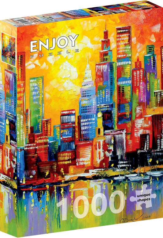1000 Pieces Jigsaw Puzzle - Bright New York City (1784)