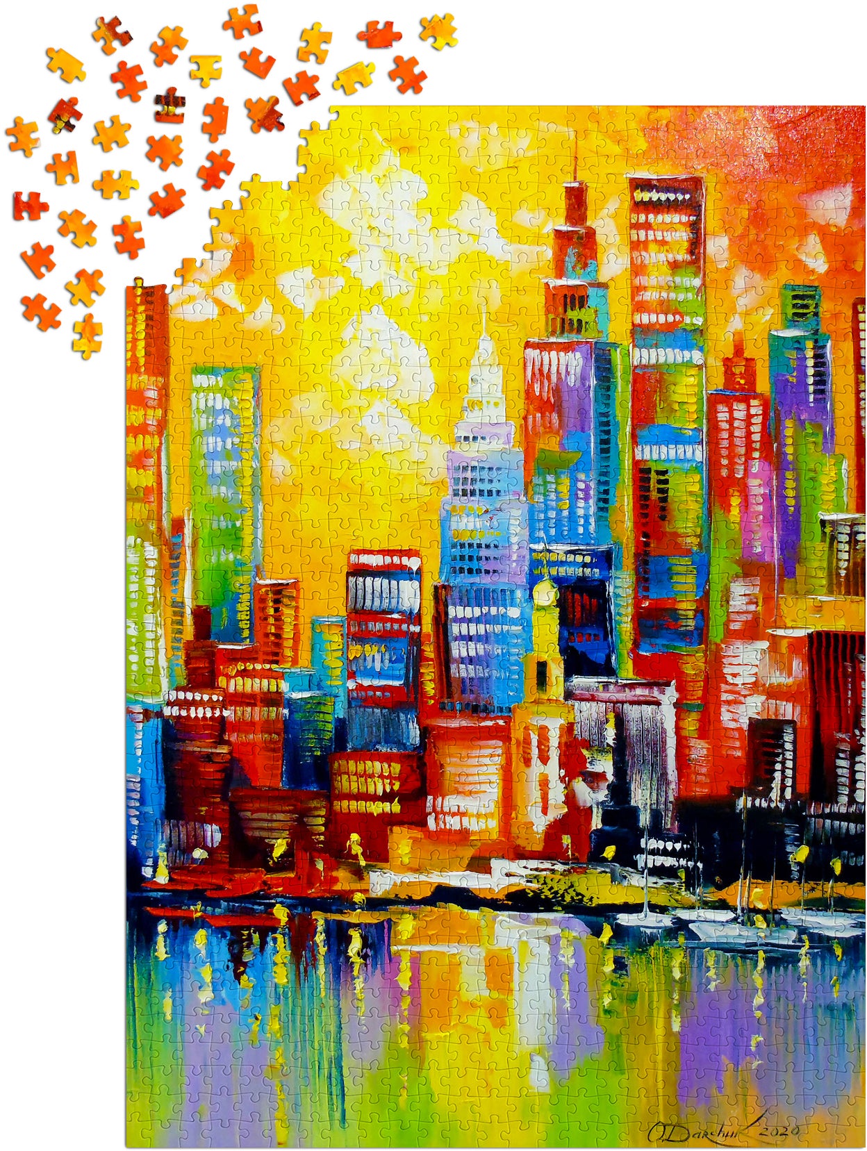 1000 Pieces Jigsaw Puzzle - Bright New York City (1784)