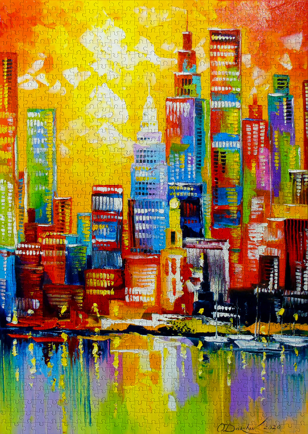 1000 Pieces Jigsaw Puzzle - Bright New York City (1784)
