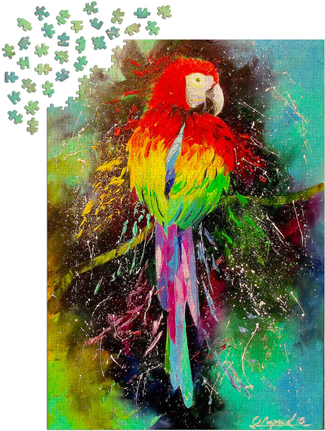 1000 Pieces Jigsaw Puzzle - Colorful Parrot (1787)