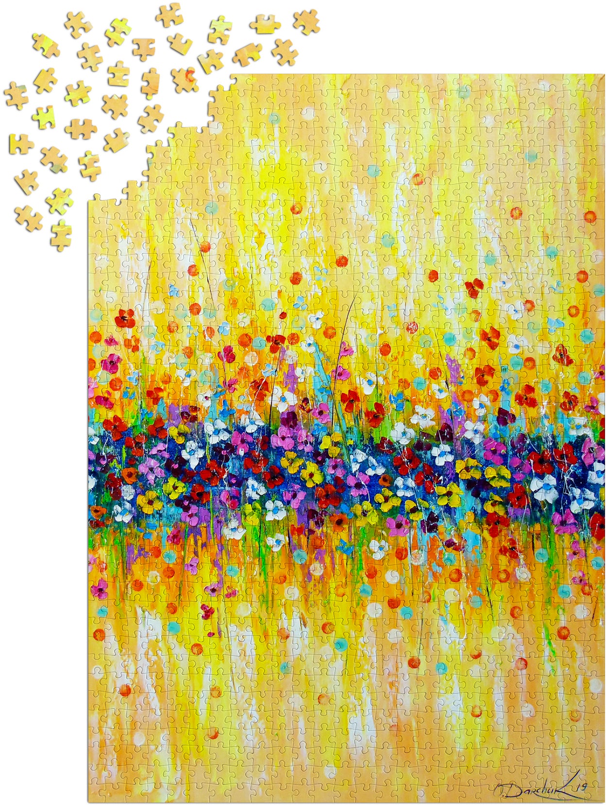 1000 Pieces Jigsaw Puzzle - Delicate Abstraction in Colors (1793)