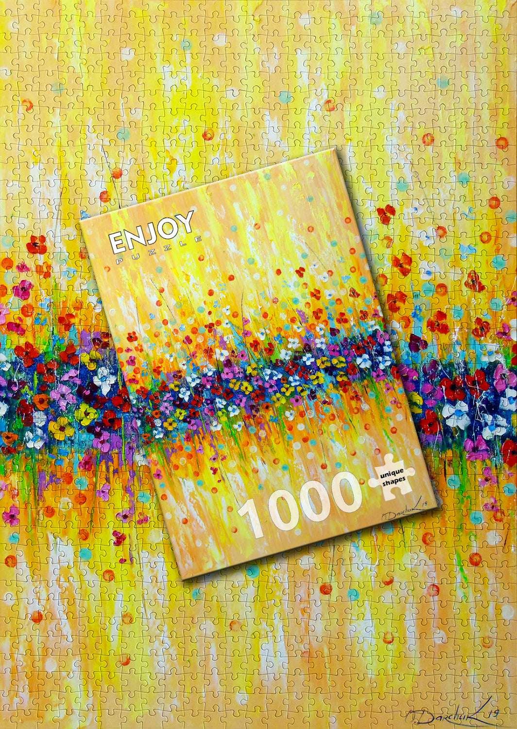 1000 Pieces Jigsaw Puzzle - Delicate Abstraction in Colors (1793)