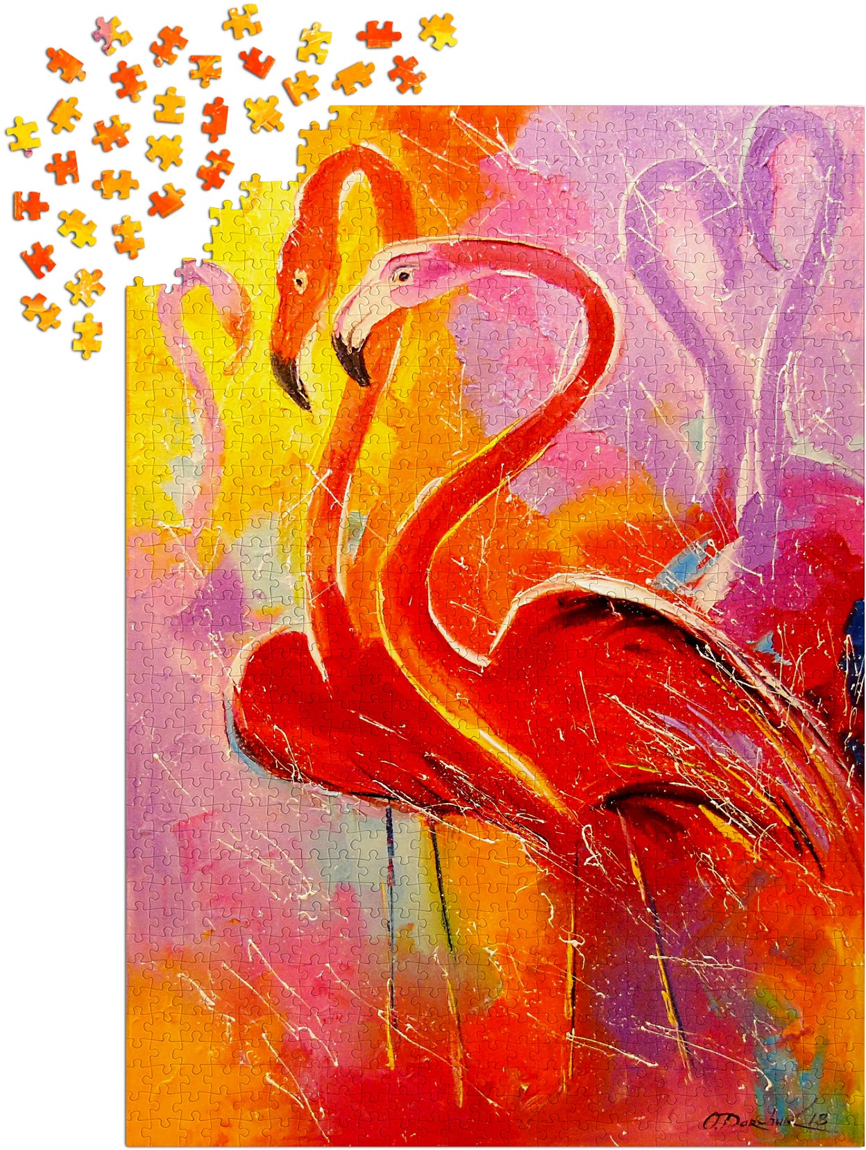1000 Pieces Jigsaw Puzzle - Flamingo (1799)