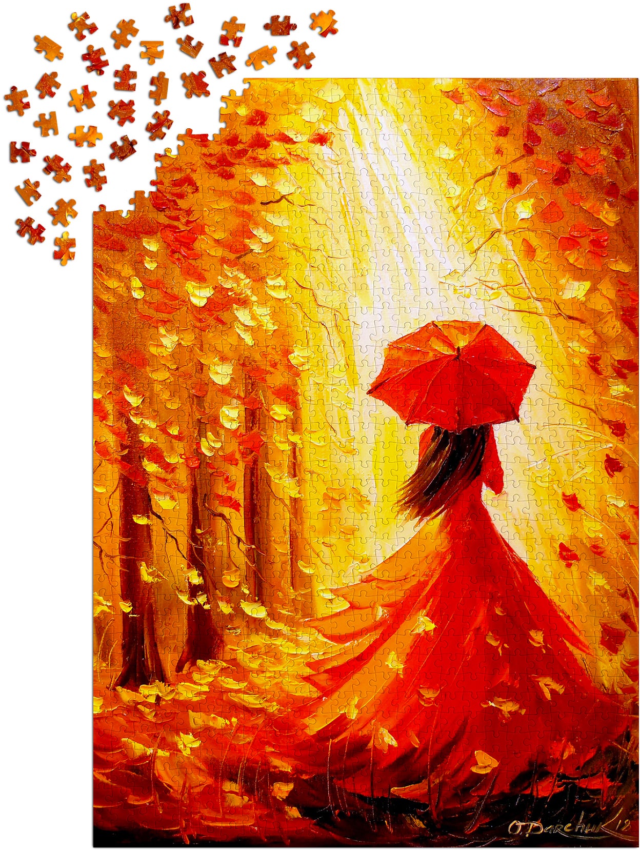 1000 Pieces Jigsaw Puzzle - Lady Autumn (1802)
