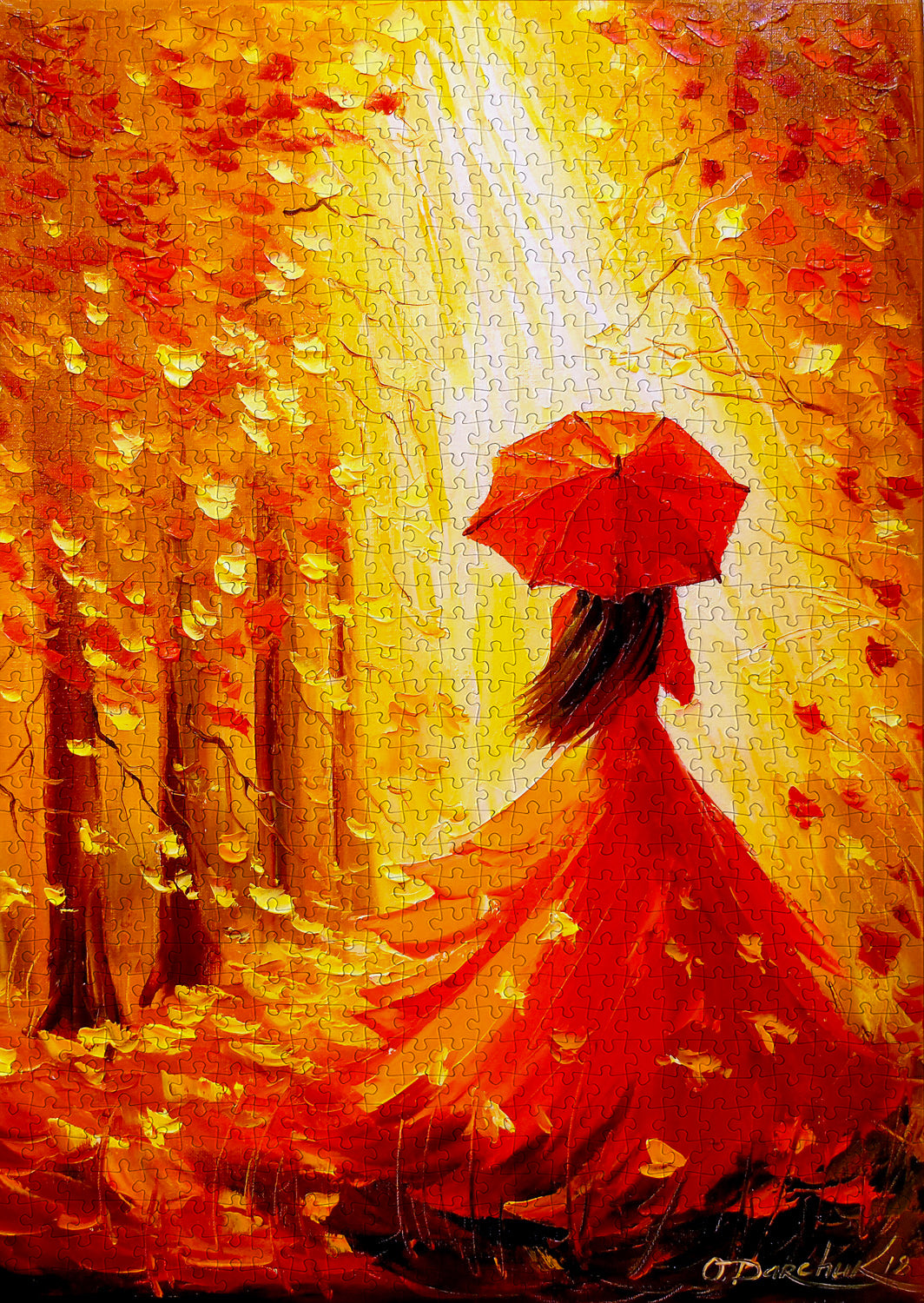 1000 Pieces Jigsaw Puzzle - Lady Autumn (1802)