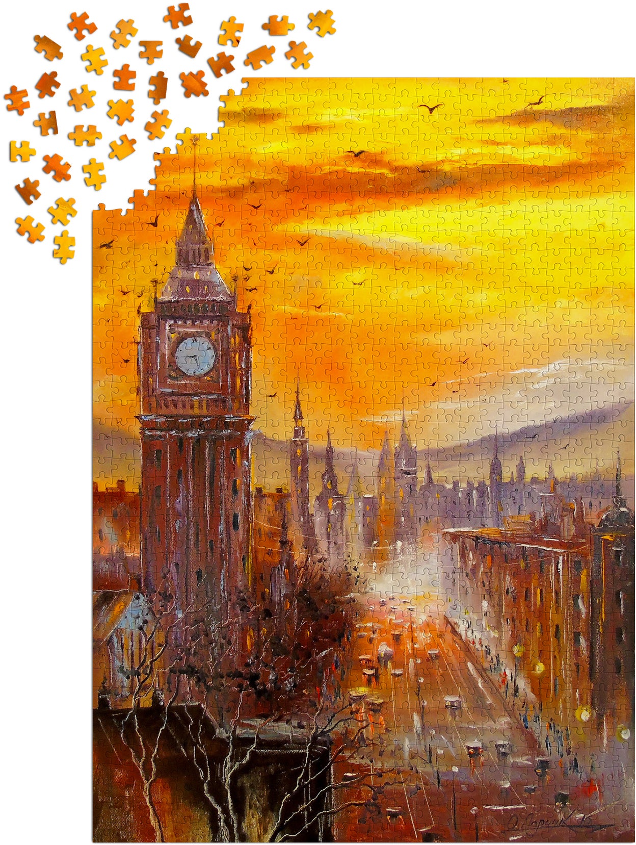 1000 Pieces Jigsaw Puzzle - London Evening (1805)