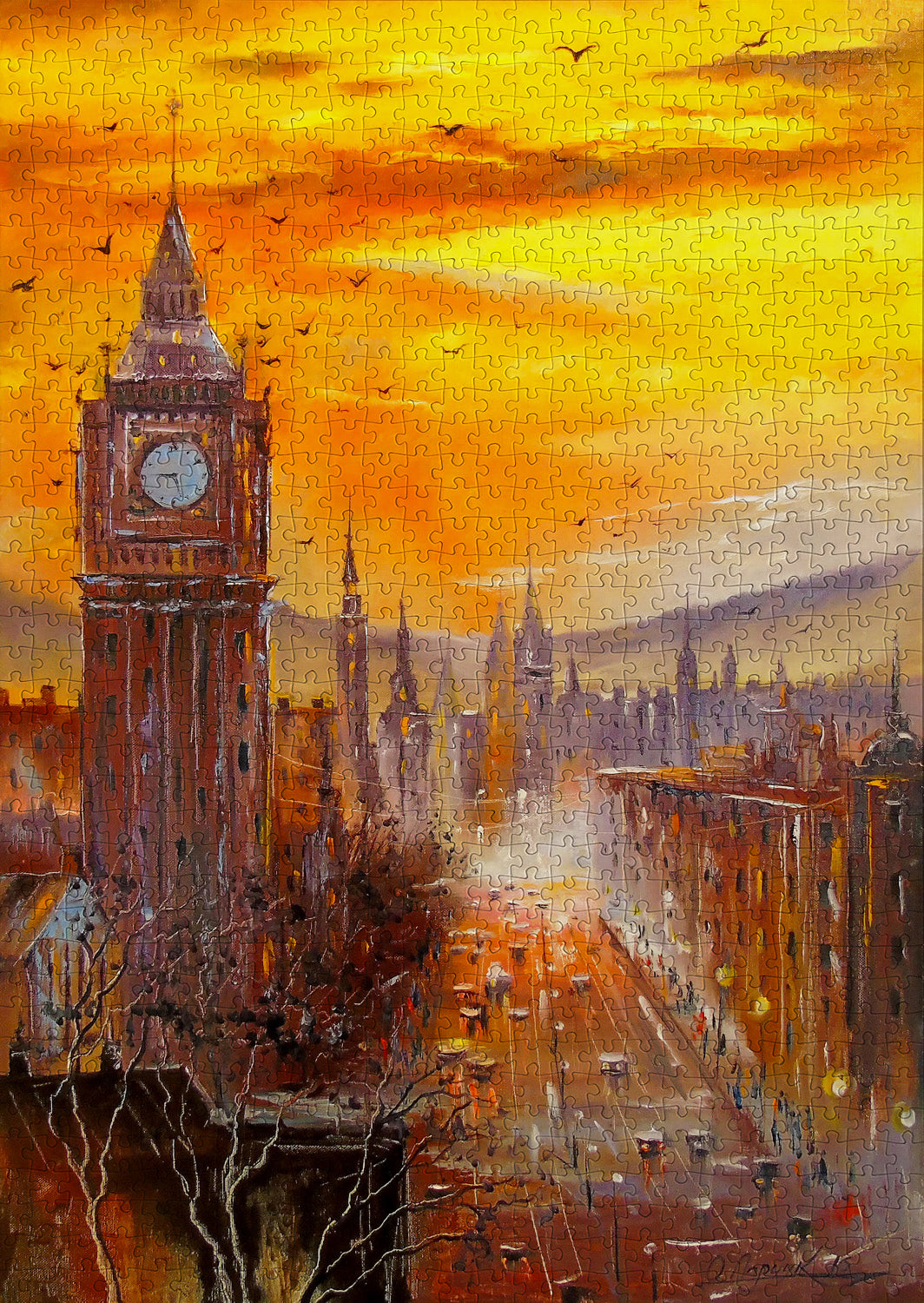 1000 Pieces Jigsaw Puzzle - London Evening (1805)