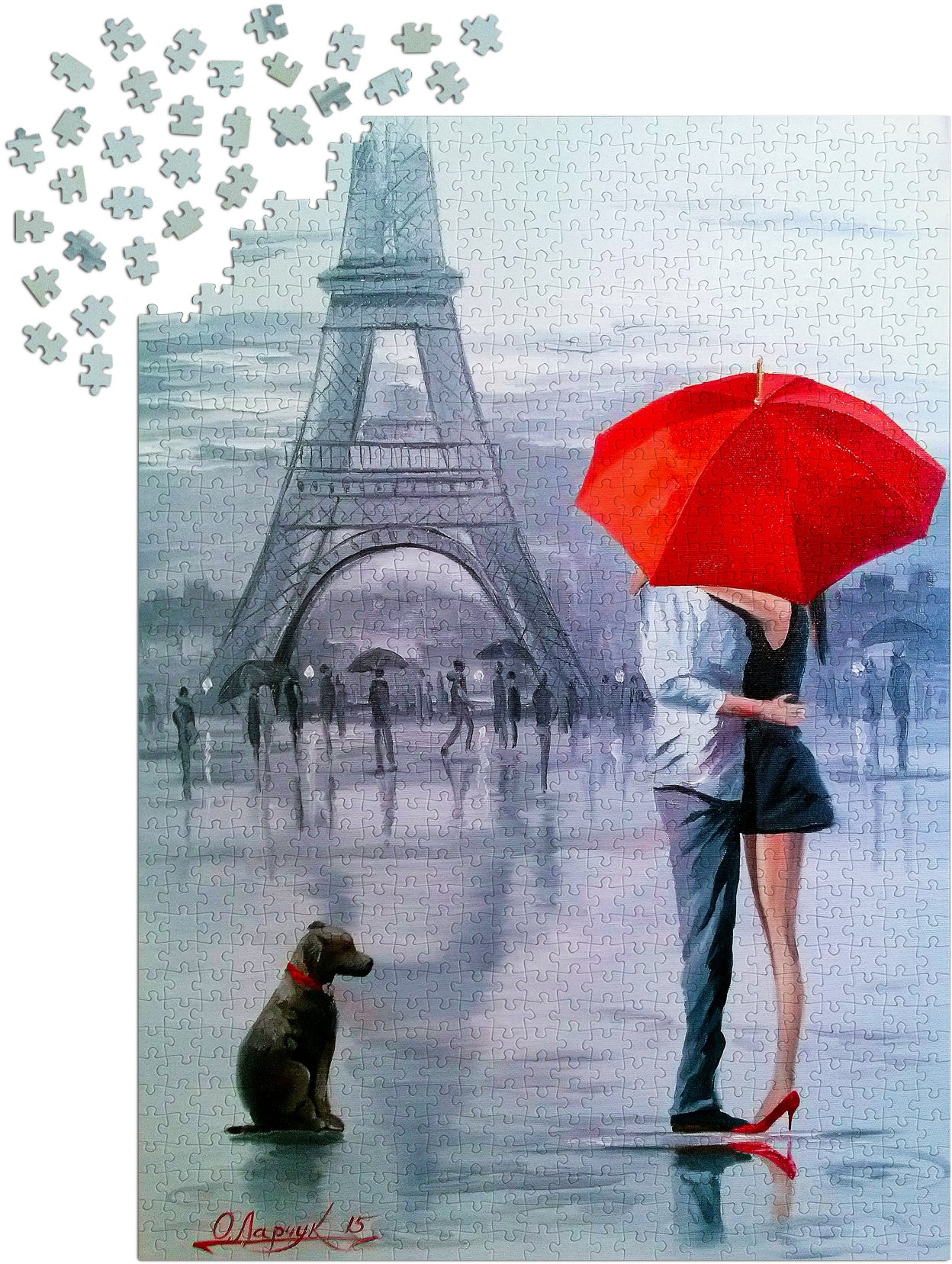 1000 Pieces Jigsaw Puzzle - Paris for Two (1817)