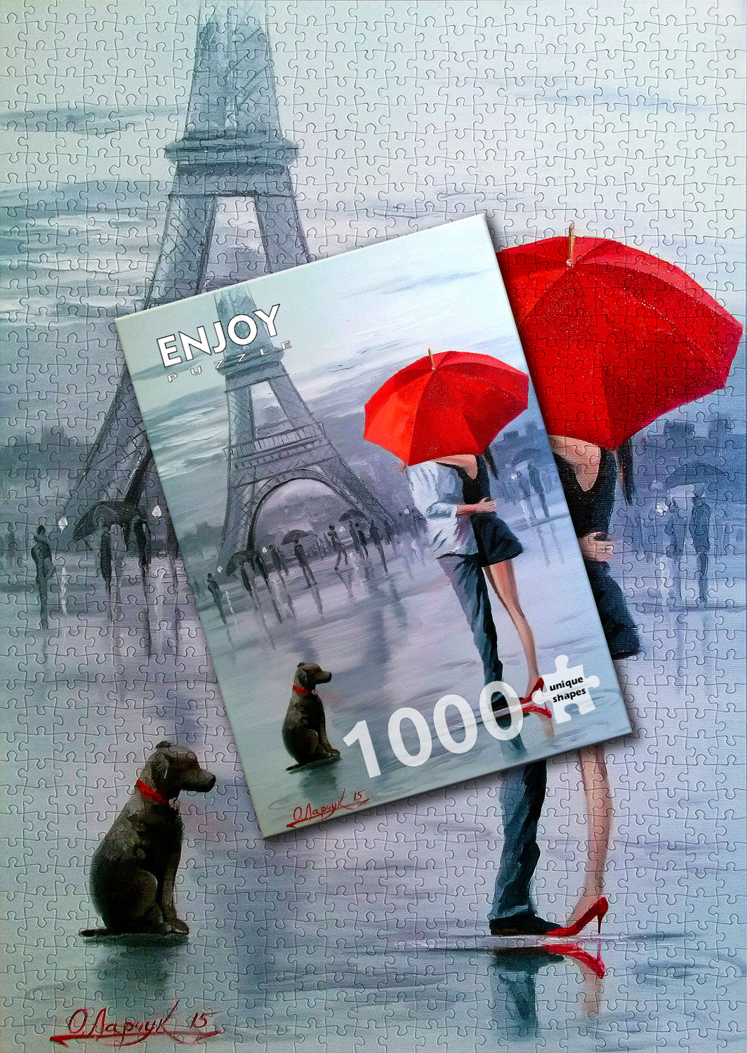1000 Pieces Jigsaw Puzzle - Paris for Two (1817)