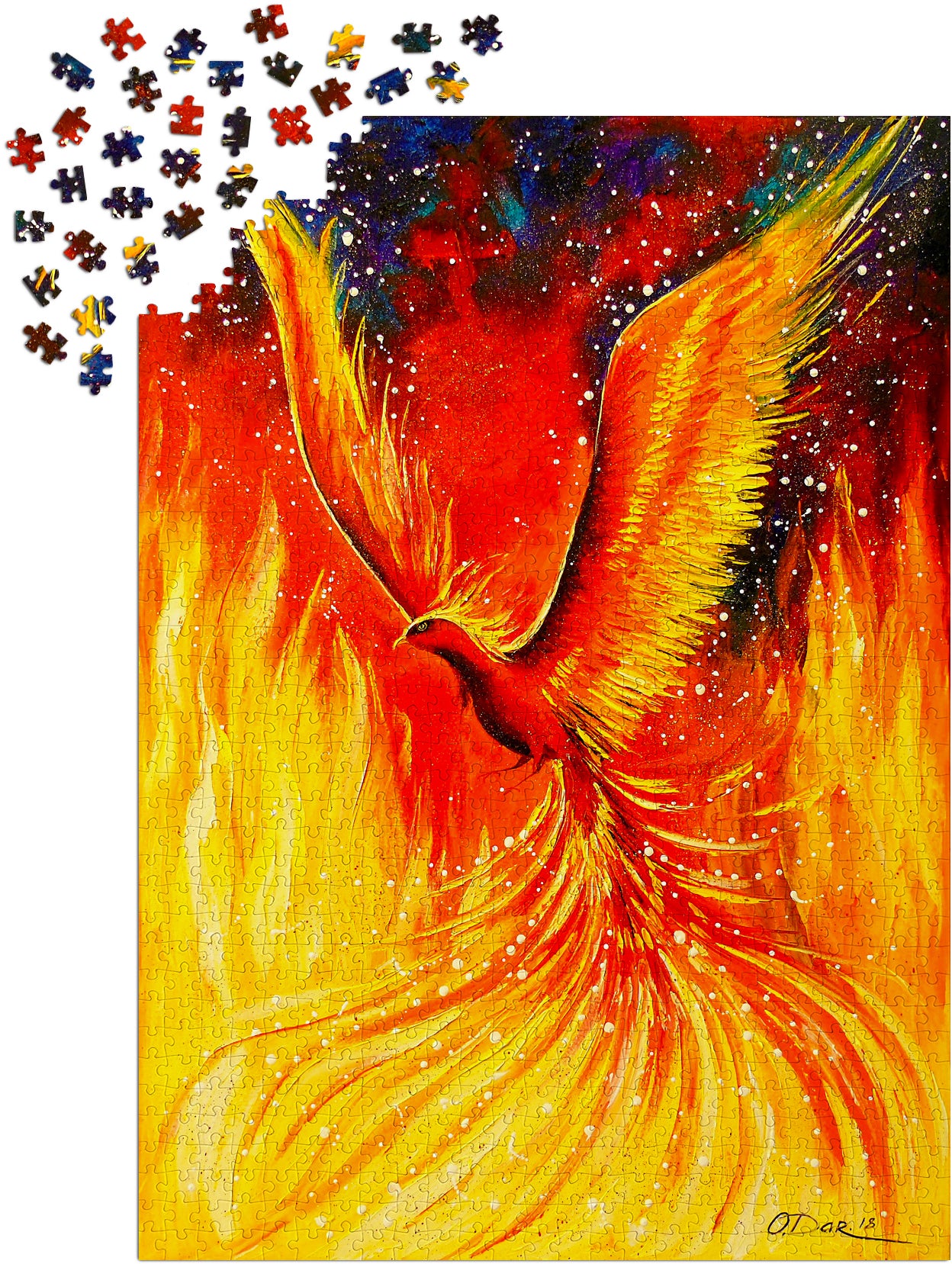 1000 Pieces Jigsaw Puzzle - Phoenix Bird (1820)