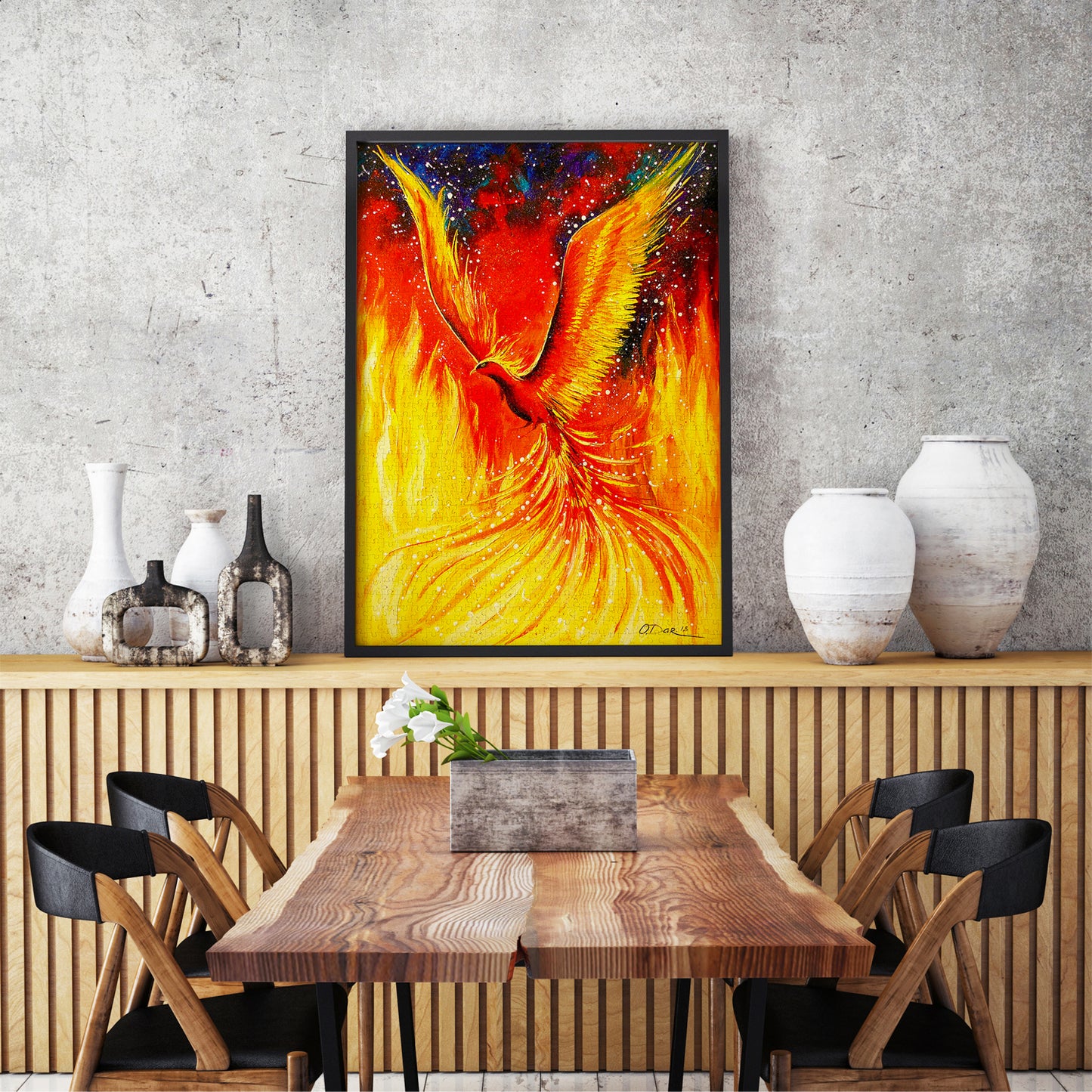 1000 Pieces Jigsaw Puzzle - Phoenix Bird (1820)