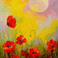Poppies in the Moonlight - 1000-piece jigsaw puzzle fully assembled, 68 x 48 cm