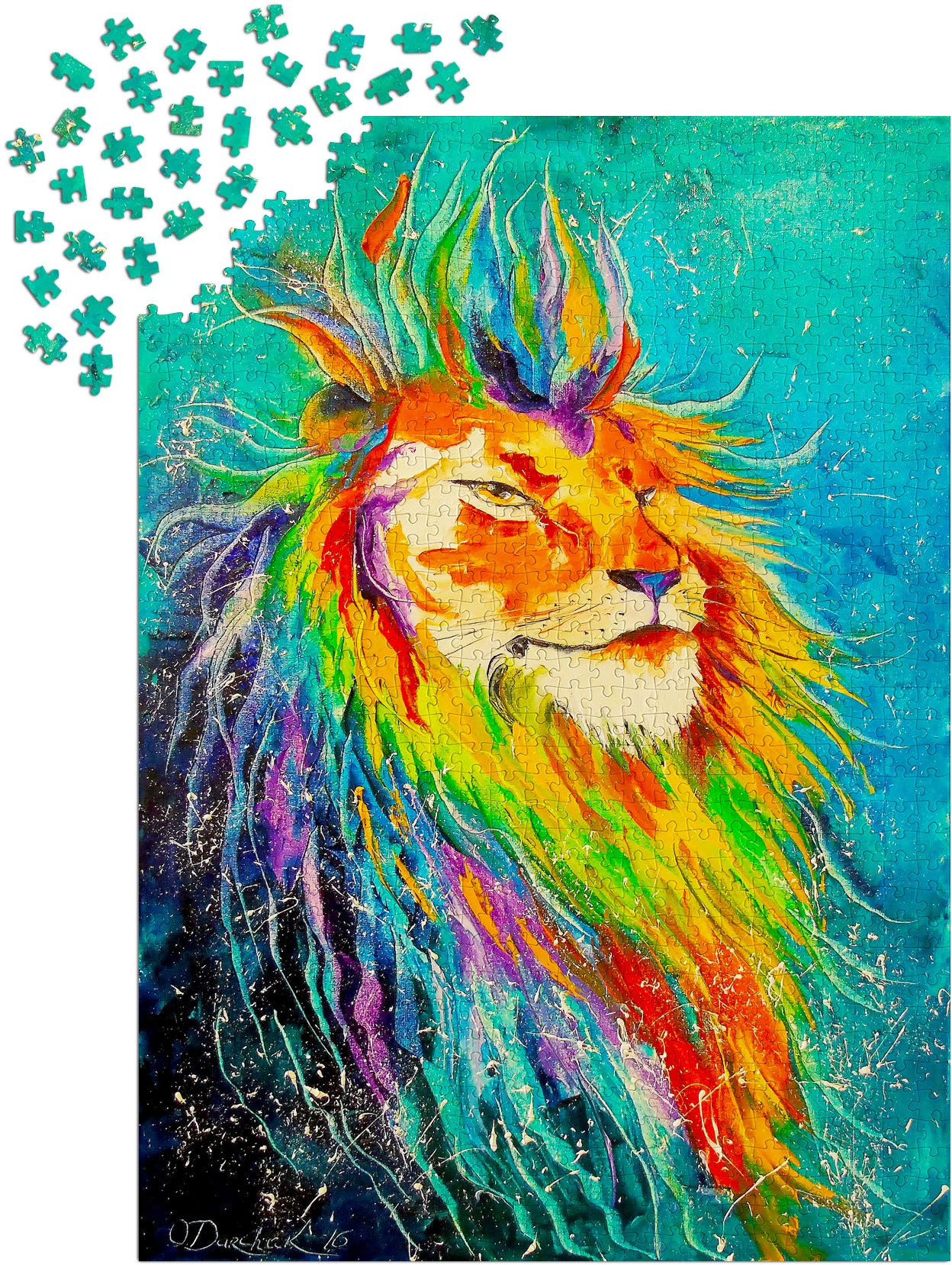1000 Pieces Jigsaw Puzzle - Rainbow Lion (1826)