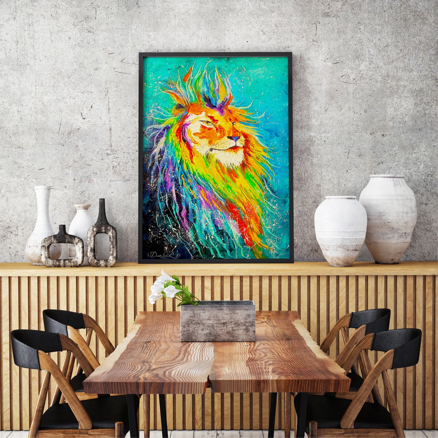 1000 Pieces Jigsaw Puzzle - Rainbow Lion (1826)