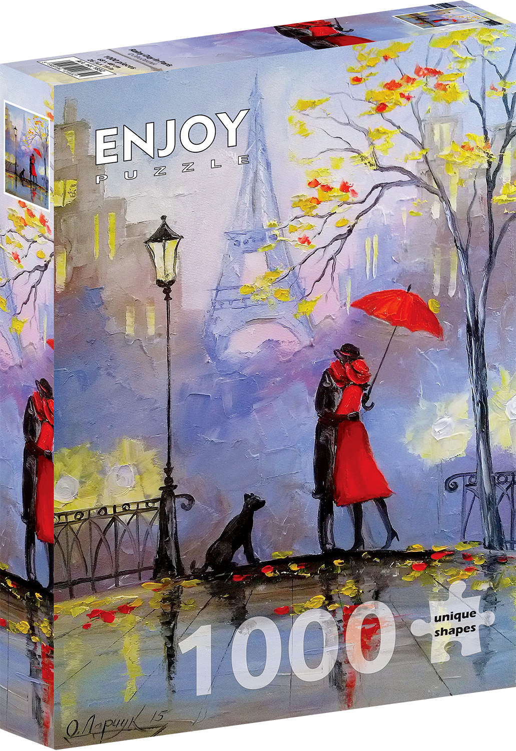 1000 Pieces Jigsaw Puzzle - Rainy Day in Paris (1832)