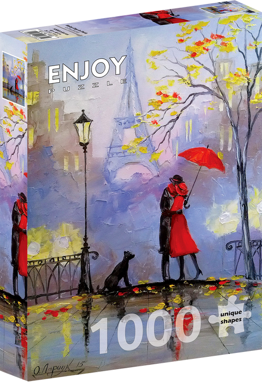 1000 Pieces Jigsaw Puzzle - Rainy Day in Paris (1832)