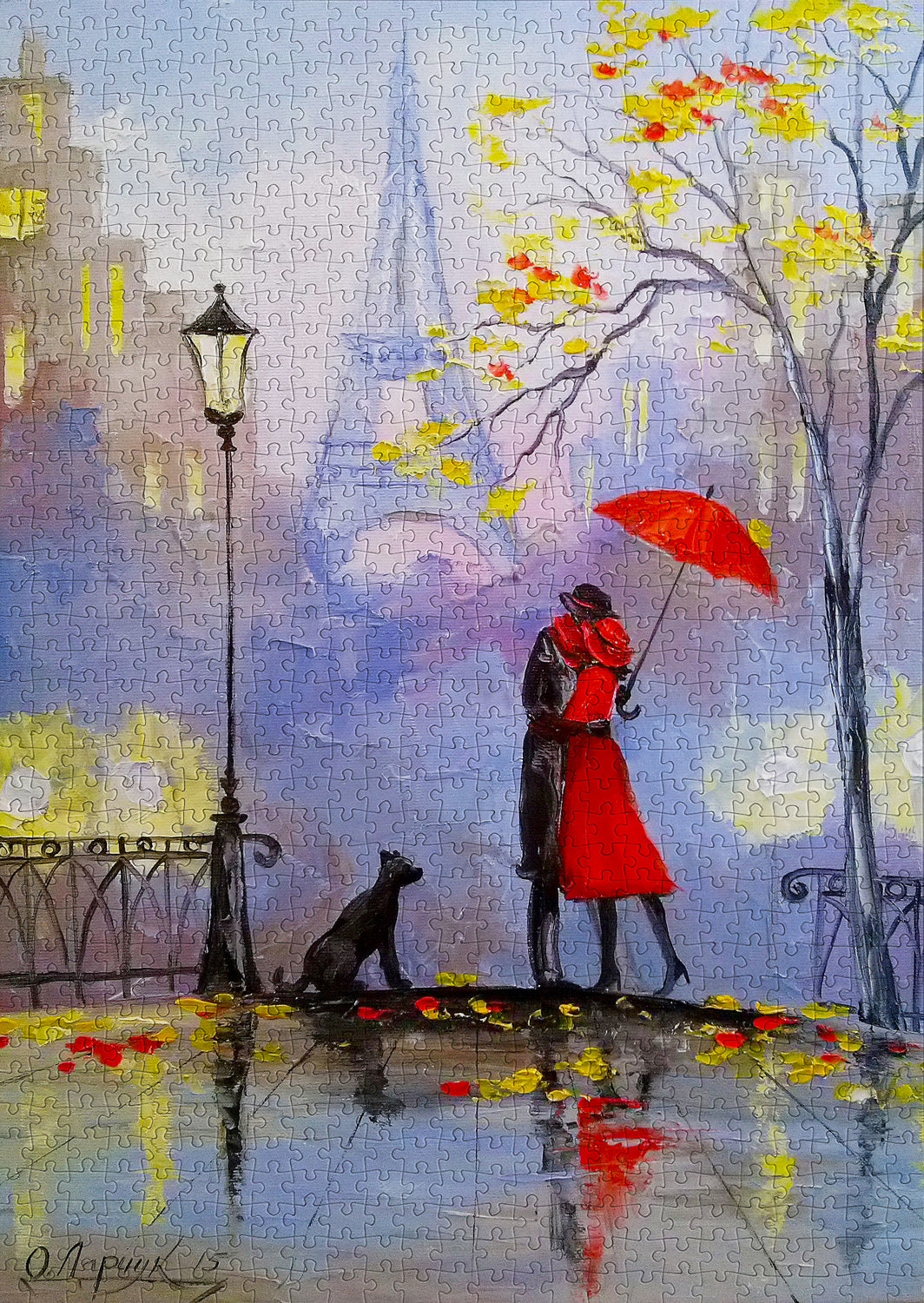 1000 Pieces Jigsaw Puzzle - Rainy Day in Paris (1832)