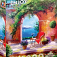 1000 Pieces Jigsaw Puzzle - Sea View Through the Arch (1838)