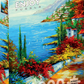1000 Pieces Jigsaw Puzzle - Town by the Sea (1844)