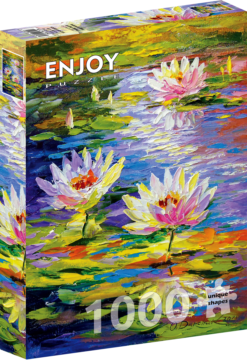 1000 Pieces Jigsaw Puzzle - Water Lilies in the Pond (1847)