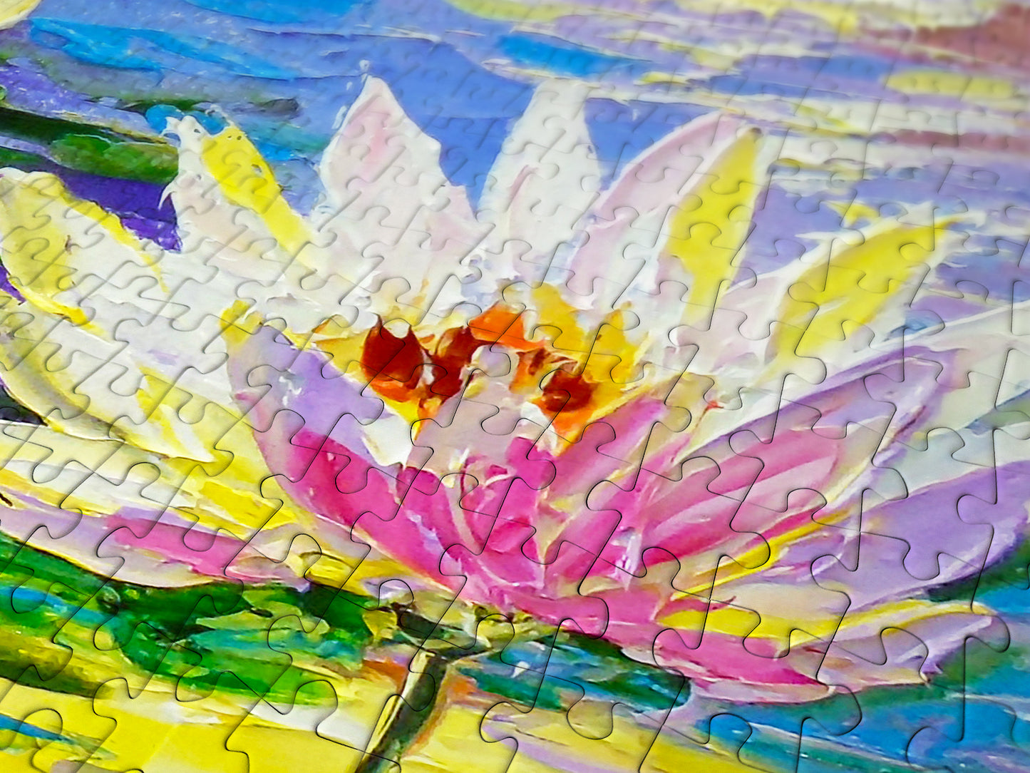 1000 Pieces Jigsaw Puzzle - Water Lilies in the Pond (1847)