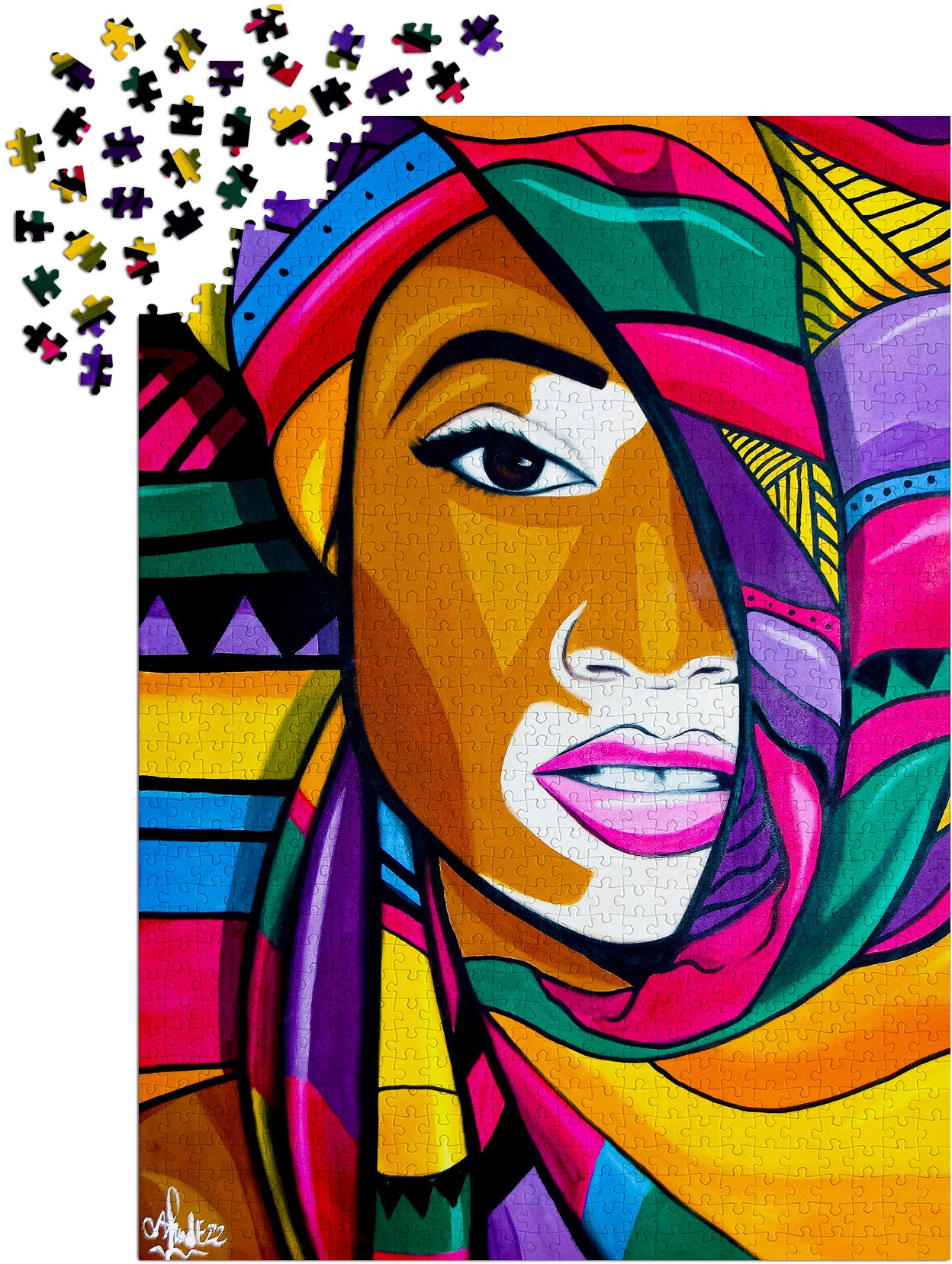 1000 Pieces Jigsaw Puzzle - African Beauty (1862)