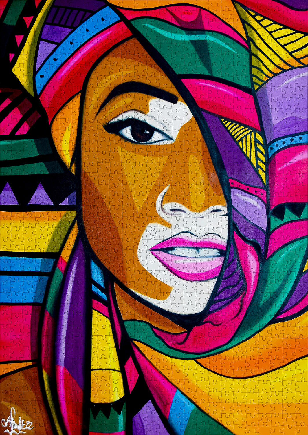 1000 Pieces Jigsaw Puzzle - African Beauty (1862)
