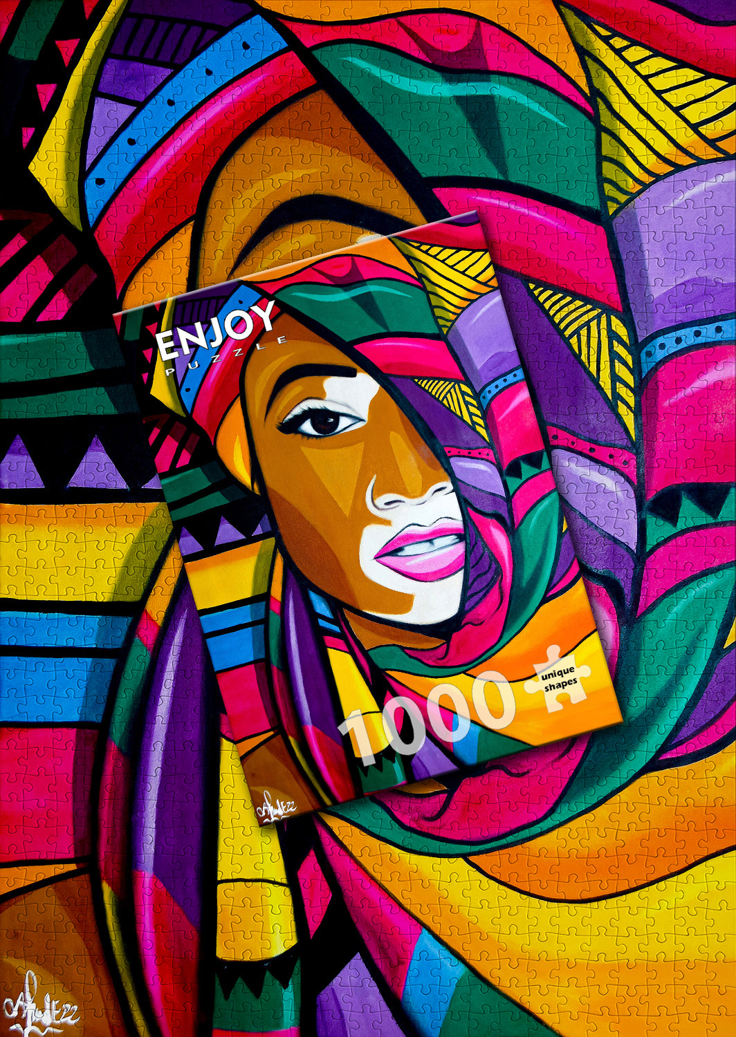 1000 Pieces Jigsaw Puzzle - African Beauty (1862)