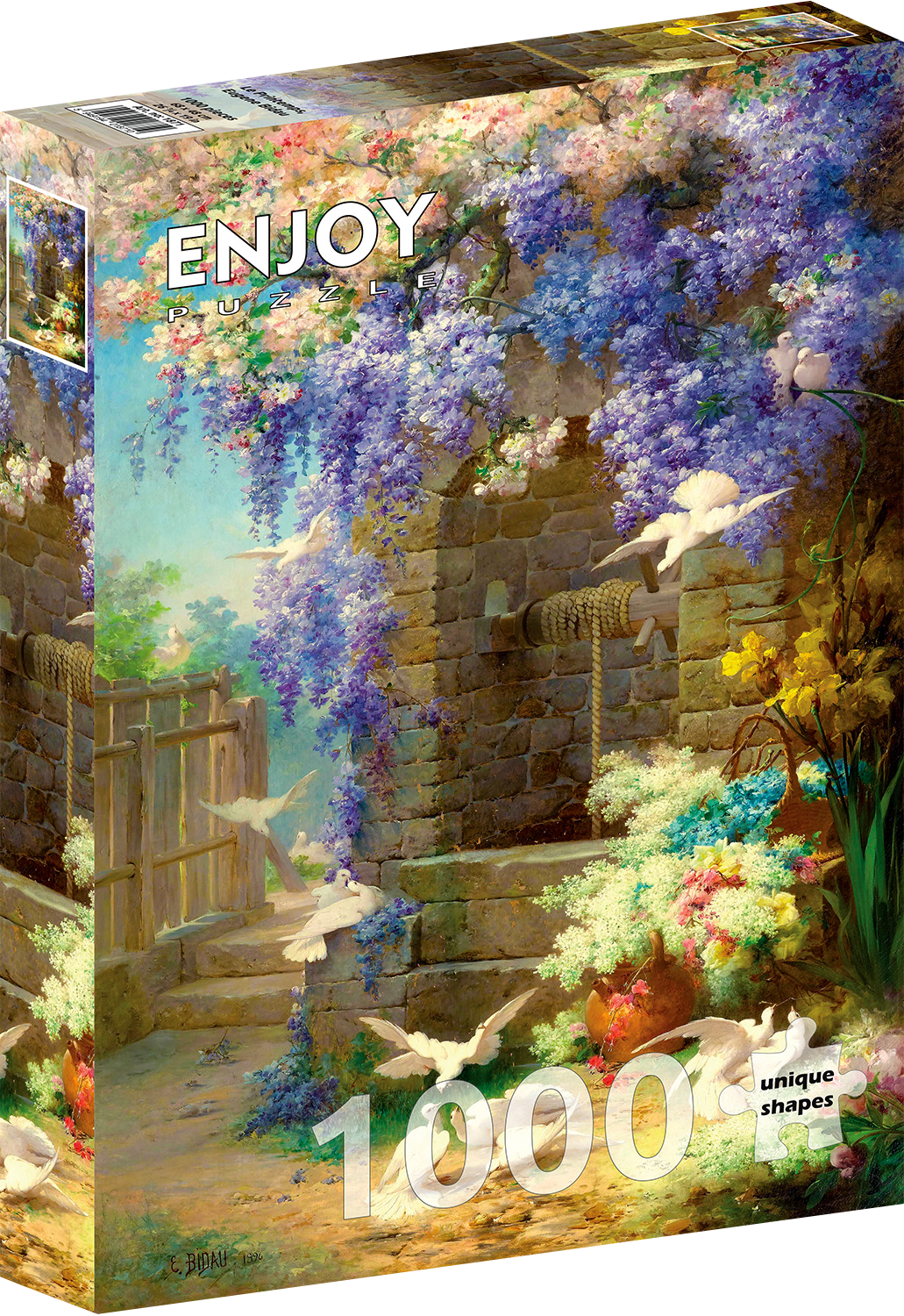 1000 Pieces Jigsaw Puzzle - Eugene Bidau: Le Printemps (1871)