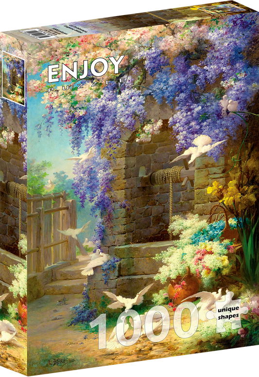1000 Pieces Jigsaw Puzzle - Eugene Bidau: Le Printemps (1871)