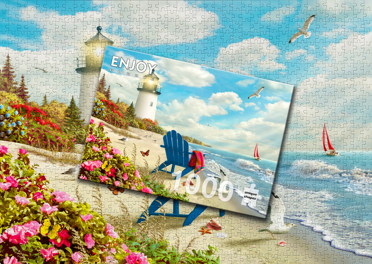 1000 Pieces Jigsaw Puzzle - Rays of Hope (1883)