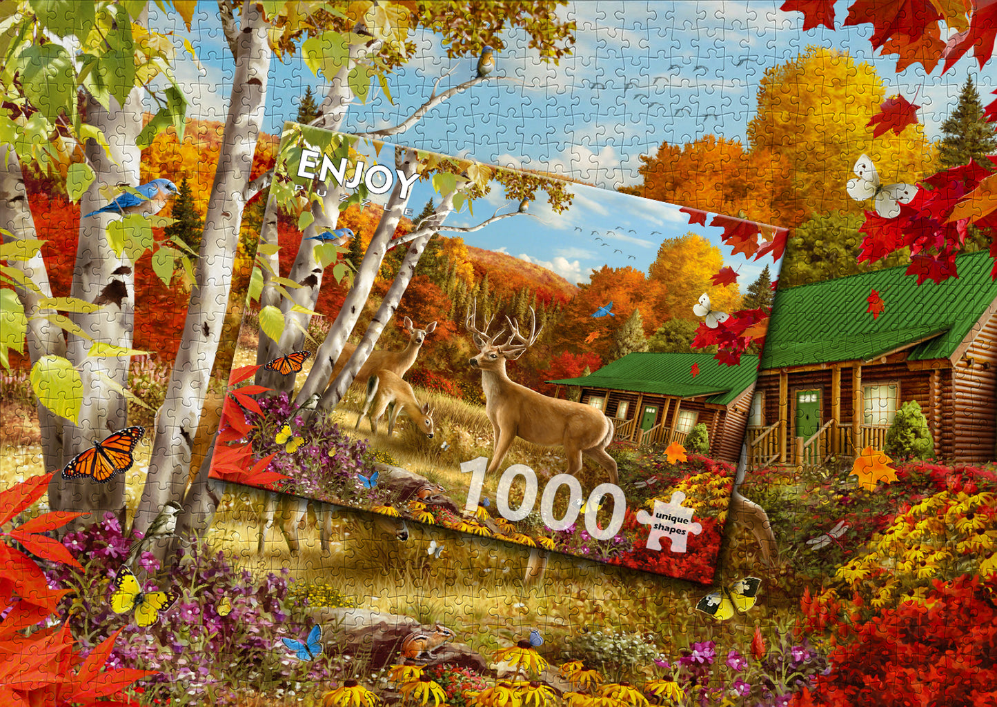 1000 Pieces Jigsaw Puzzle - Somewhere in a Field (1886)