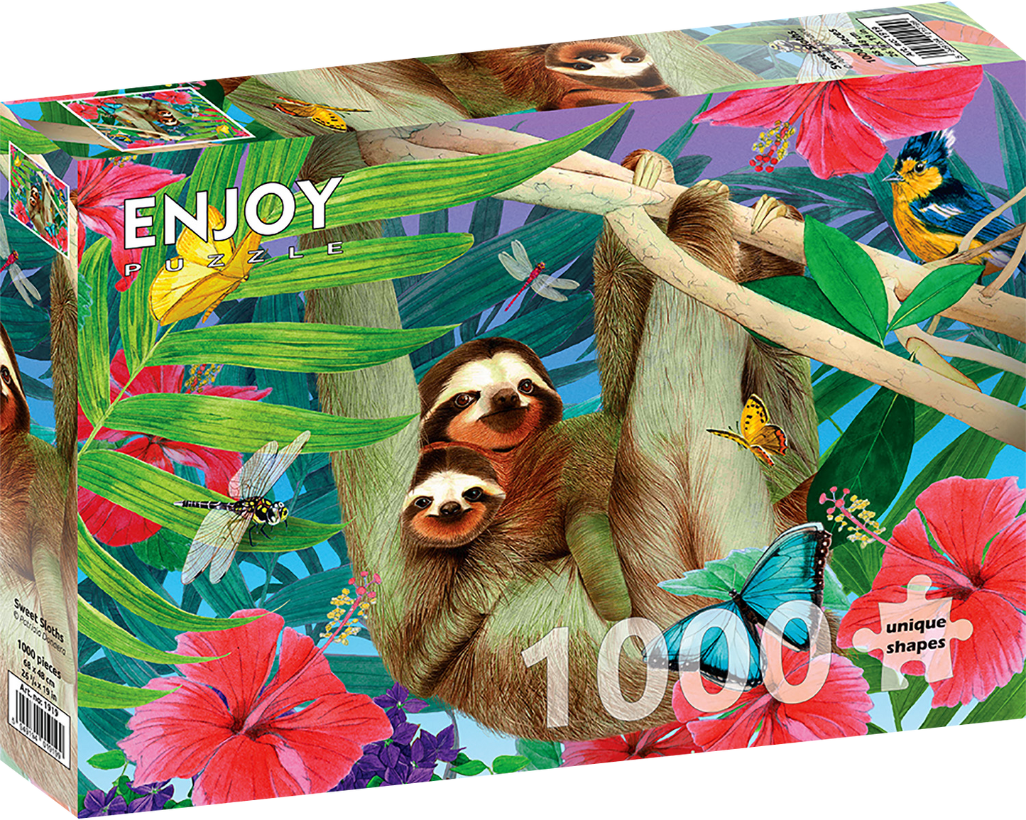 1000 Pieces Jigsaw Puzzle - Sweet Sloths (1919)