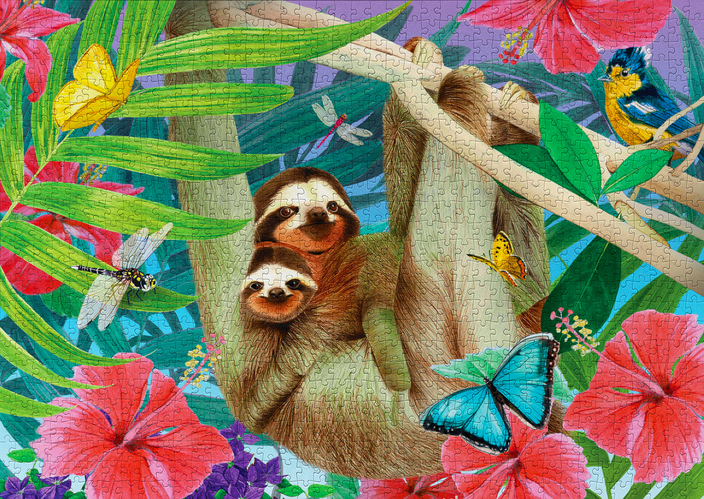 1000 Pieces Jigsaw Puzzle - Sweet Sloths (1919)