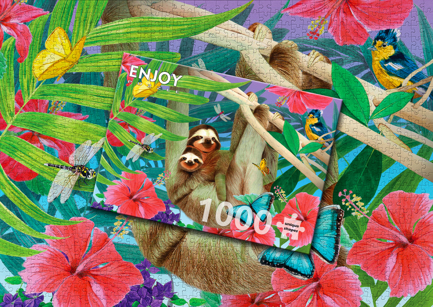 1000 Pieces Jigsaw Puzzle - Sweet Sloths (1919)