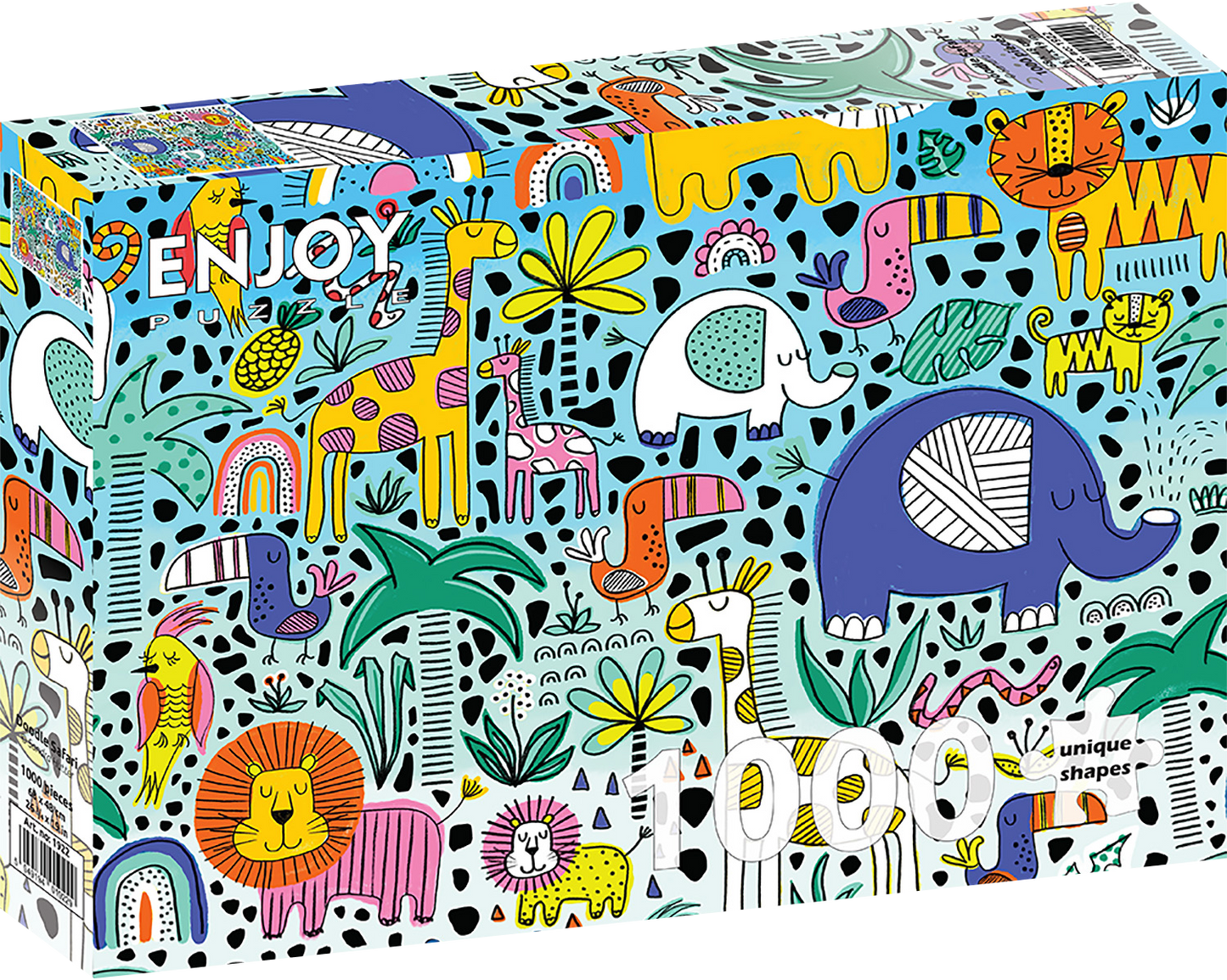 1000 Pieces Jigsaw Puzzle - Doodle Safari (1922)